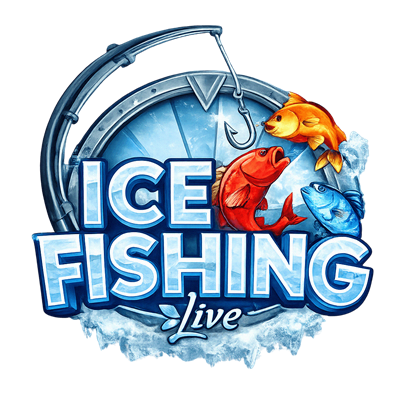 Ice Fishing zimski avtomat z ribolovnim motivom in bonus igro